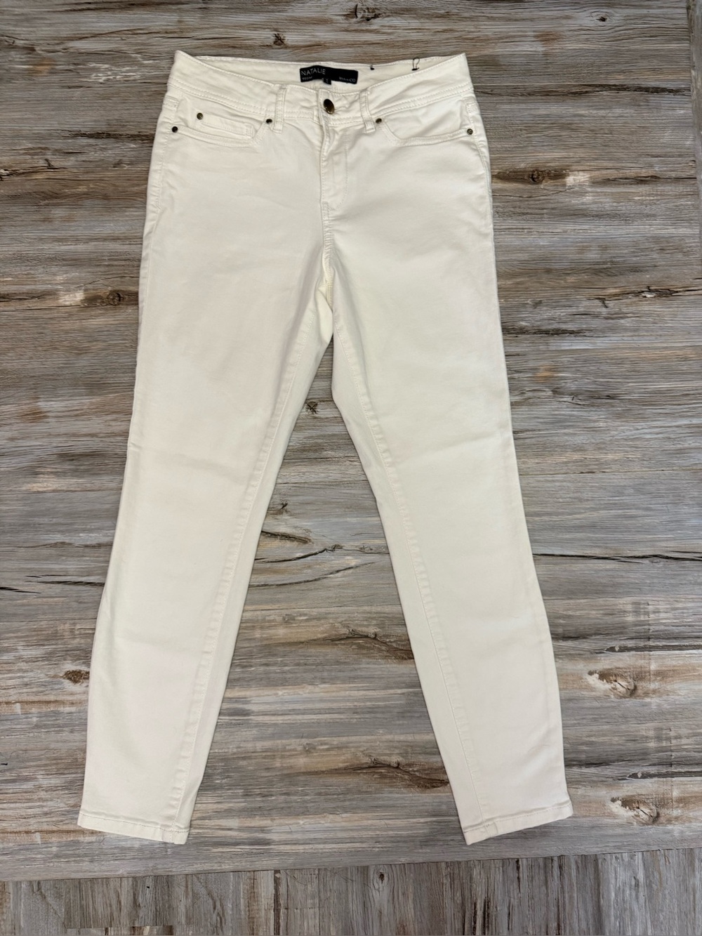 RW&CO Natalie Jeans Women’s Petite Small P/S Jegging White Ankle Style Regular